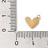 Golden Tone 304 Stainless Steel Rhinestone Charms STAS-L025-005G-06-3