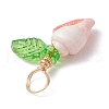 Natural Sea Shell Copper Wire Wrapped Pendants PALLOY-JF03610-01-5