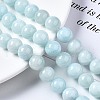 Natural Dyed Yellow Jade Gemstone Bead Strands G-R271-12mm-Y04-1