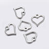 Tarnish Resistant 304 Stainless Steel Open Heart Charms STAS-F159-38P-1