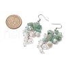 Natural Green Aventurine Earrings EJEW-TA00462-01-3