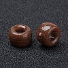 Opaque Acrylic European Beads PL338-76-3