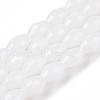 Opaque Solid Color Imitation Jade Glass Beads Strands EGLA-A037-P6x8mm-D01-1
