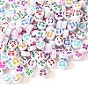 White Opaque Acrylic Beads MACR-YW0001-20B-3