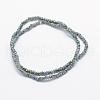 Electroplate Glass Beads Strands EGLA-J144-HP-C07-2