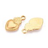 304 Stainless Steel Pendants STAS-T065-26B-G-2