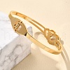 304 Stainless Steel Hinged Bangles for Women BJEW-F474-37G-01-2