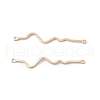 Rack Plating Brass Connector Charms KK-G433-12G-1