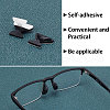 Gorgecraft 25 Pairs 5 Style Butterfly & Flat Round Anti-Slip Adhesive Soft Silicone Eyeglass Nose Pads FIND-GF0004-10-6