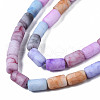 Opaque Baking Painted Crackle Glass Beads Strands FGLA-T004-01I-3