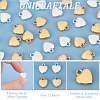 Unicraftale 100Pcs 2 Colors Tibetan Style Alloy Charms FIND-UN0015-54-4