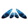 Transparent Resin Wing Earrings Pendants FIND-TAC0006-60C-2
