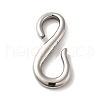 Non-Tarnish 304 Stainless Steel S-Hook Clasps STAS-P325-31P-1