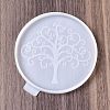 Tree of Life DIY Silicone Coaster Molds DIY-E073-03B-2