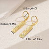 Brass Hollow Leverback Earrings VF9446-2-2