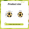 Unicraftale 6Pcs 2 Colors 304 Stainless Steel European Beads OPDL-UN0001-07-3