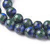 Assembled Synthetic Lapis lazuli and Malachite Beads Strands G-L528-03C-2