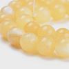 Natural Topaz Jade Beads Strands G-E266-11A-6mm-3