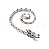 Alloy Dragon Stud Earrings EJEW-C046-04AS-2