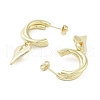 Rack Plating Brass Stud Earring EJEW-C081-28G-2