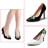 WADORN 4Pcs 2 Styles Flower Brass Rhinestone Shoe Decorations AJEW-WR0002-42A-7