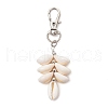 Natural Cowrie Shell Pendant Decorations HJEW-JM03096-02-2