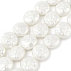 Electroplated Shell Pearl Beads Strands BSHE-Z007-02B-1