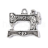 Sewing Machine series Tibetan Style Alloy Pendants TIBEP-E003-01AS-2