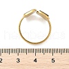 Rectangle 304 Stainless Steel Paua Shell Cuff Rings for Women X-RJEW-G346-04G-01-5