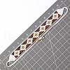 Leopard Print Glass Seed Beads Braided Bead Bracelets for Women HT9071-1-3