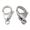 Non-Tarnish Polished 316 Surgical Stainless Steel Lobster Claw Clasps A-STAS-R072-18A-2
