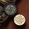 Good Luck Wax Seal Brass Stamp Heads AJEW-M038-01N-G-1