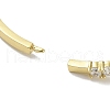 Rack Plating Brass Pave Cubic Zirconia Bowknot Hinged Bangles for Women BJEW-R317-03G-03-3
