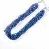 Baking Paint Transparent Glass Beads Strands X-DGLA-A035-T6mm-A07-2