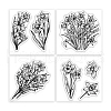 4Pcs 4 Styles PVC Stamp DIY-WH0487-0078-6