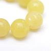 Round Dyed Natural Topaz Jade Bead Strands G-R345-8mm-10-4