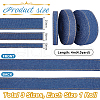   3 Rolls 3 Styles Nylon Denim Ribbons OCOR-PH0004-14A-2