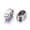 Non-Tarnish 304 Stainless Steel Slide Charms/Slider Beads STAS-O110-15P-2