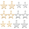 SUNNYCLUE 120Pcs 6 Style 304 Stainless Steel Charms STAS-SC0004-02-1