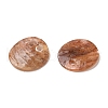 Spray Painted Natural Akoya Shell Charms SHEL-F007-15A-01-3