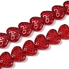 Transparent Glass Beads Strands GLAA-H038-01F-1