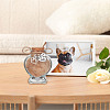 3Pcs Heart Shaped Pet Hair Memorial Bottle with Paw Print Charms AJEW-NB00002-6