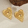 304 Stainless Steel Stud Earrings for Women EJEW-P289-02B-G-1