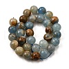 Natural Blue Calcite Beads Strands G-H312-C02-12mm-3