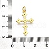 Brass Micro Pave Cubic Zirconia Pendants KK-Z100-34G-02-3