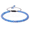 Adjustable Women's Blue Agate Beaded Bracelet CN3407-10-1