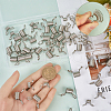 SUNNYCLUE 60Pcs 2 Styles Stainless Steel Spring Bead Clamps for Beading Jewelry Making FIND-SC0009-62-3