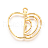 Zinc Alloy Open Back Bezel Pendants PALLOY-E564-09G-2