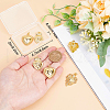 Beebeecraft 6Pcs 3 Styles Rack Plating Brass Pendants KK-BBC0015-34-3