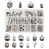 Tibetan Style Alloy Cord Ends TIBE-TA0001-16AS-1